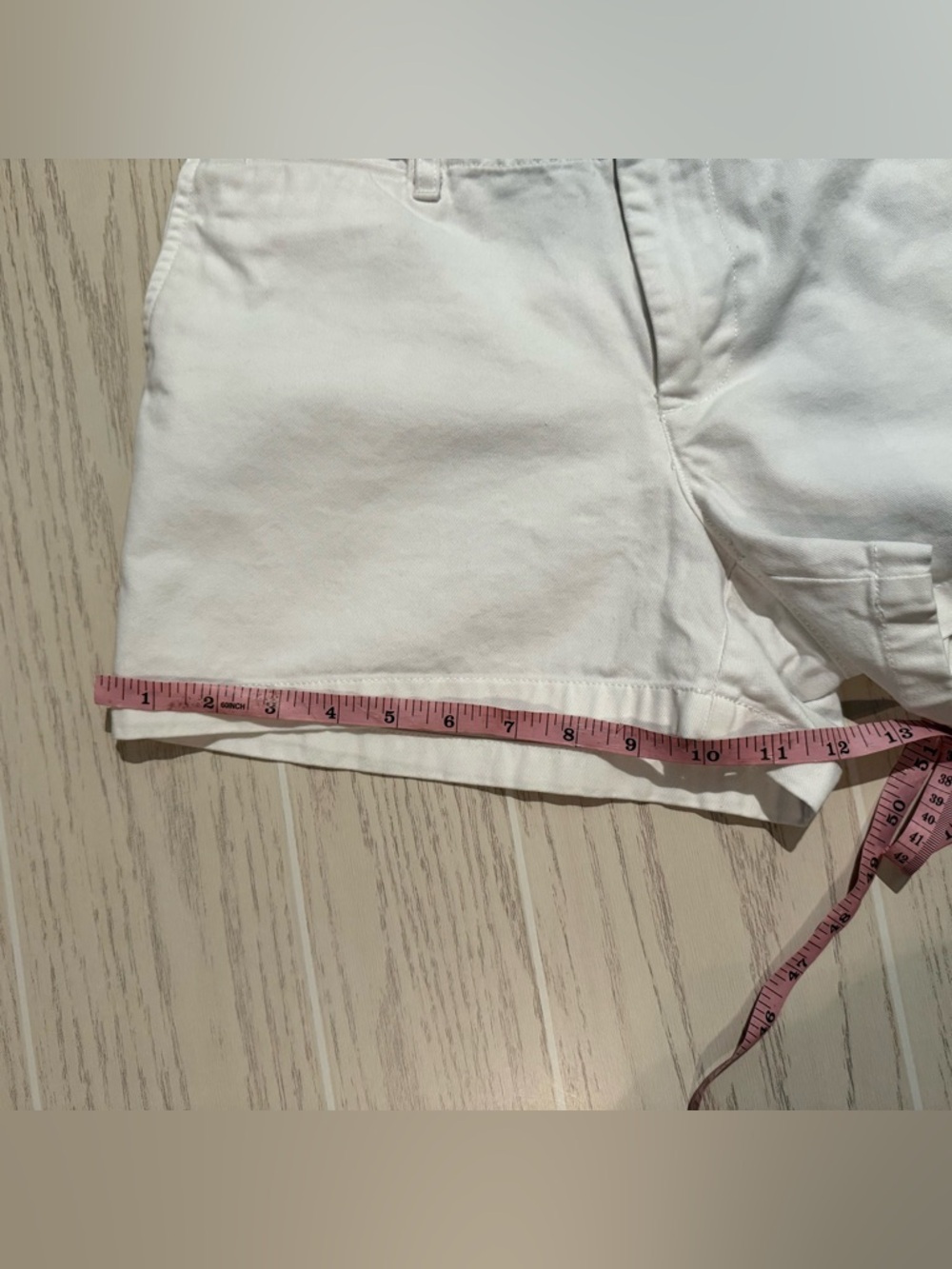 Ralph Lauren Sport White Chino Shorts Size 6 Preppy Cotton Summer Casual - Picture 5 of 9